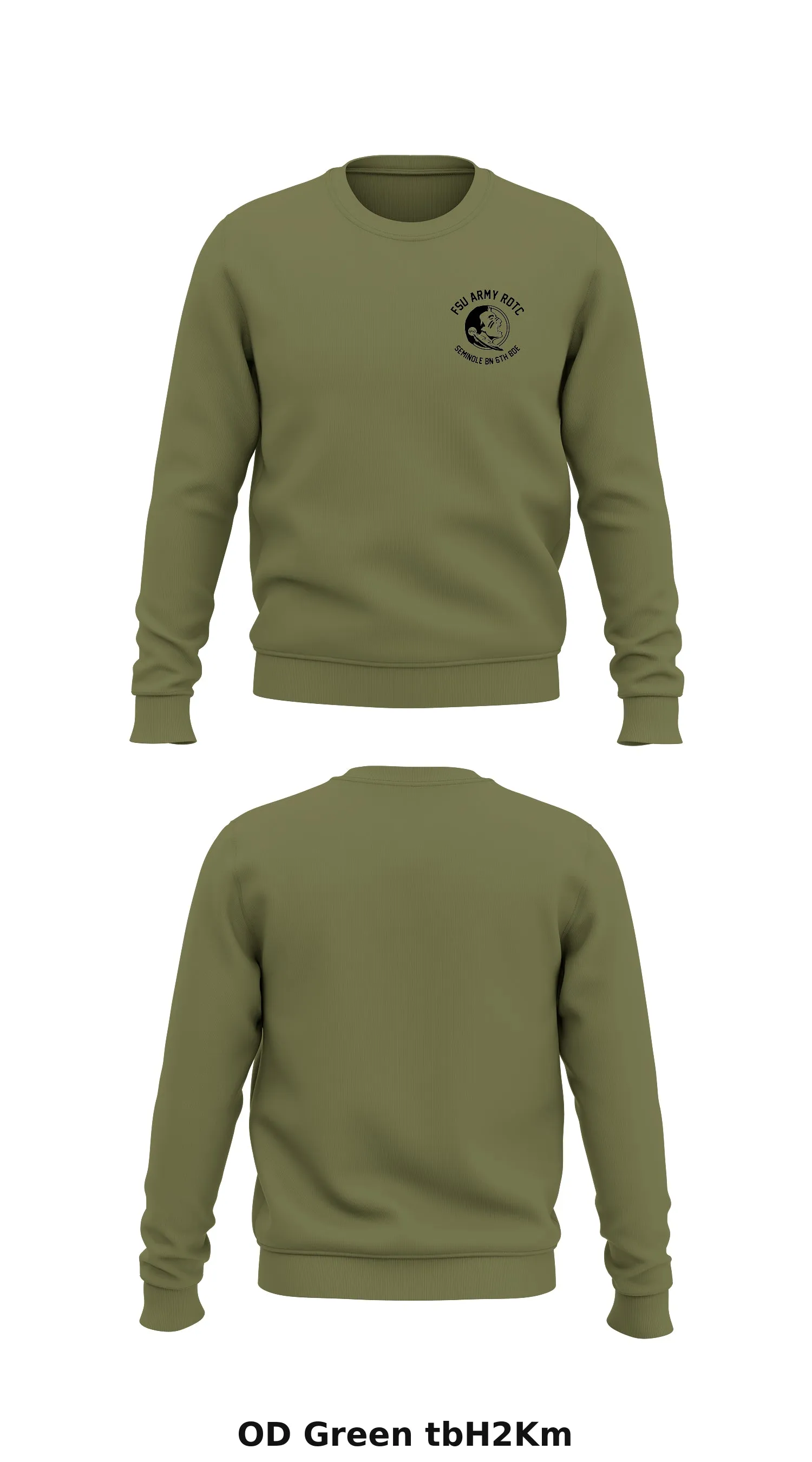 FSU Army ROTC, Seminole BN, 6th B Store 1 Core Men's Crewneck Performance Sweatshirt - tbH2Km