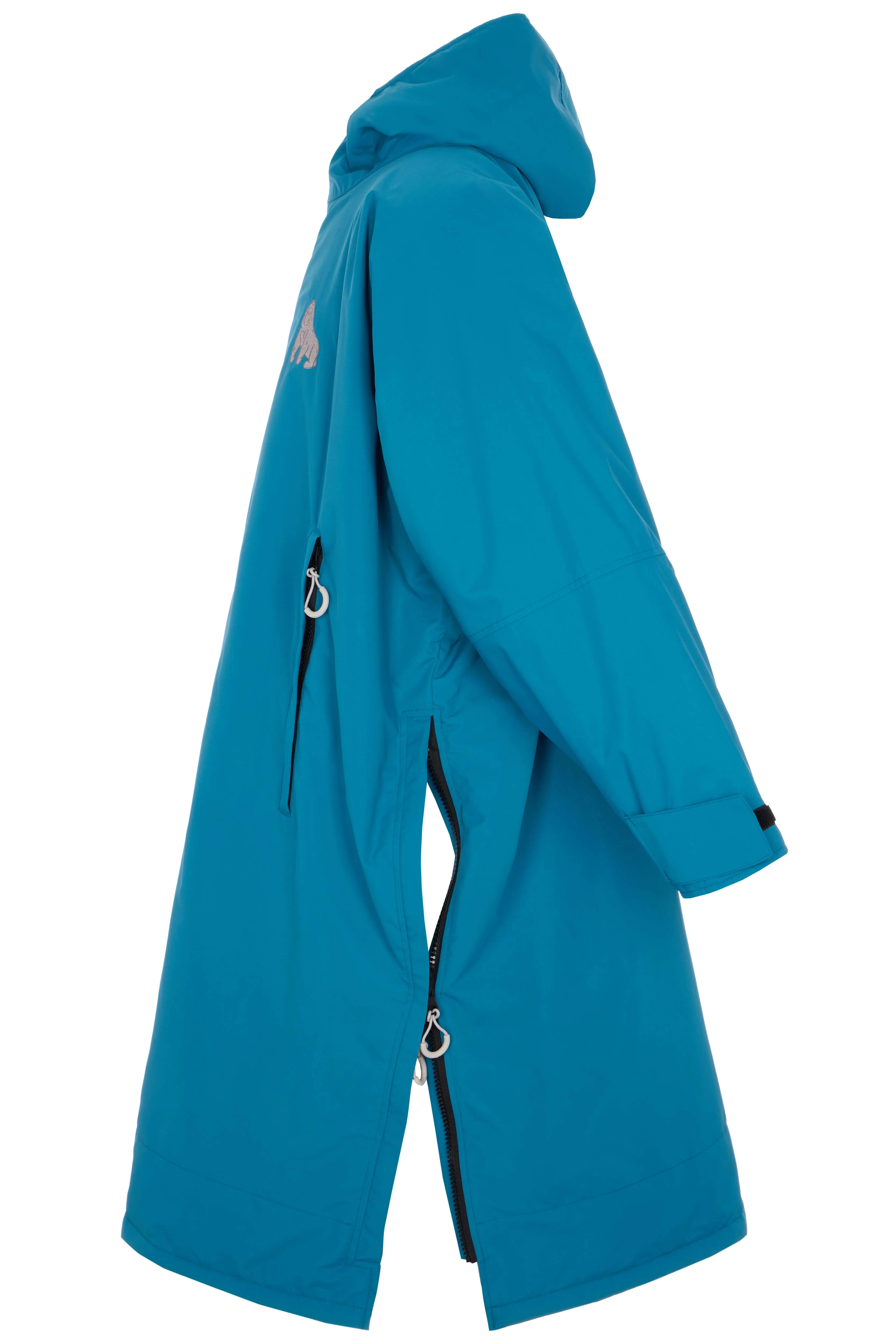Full Zip ECO Recycled Waterproof Dry Changing Robe - Teal - Adult  (S, M, L & XL)