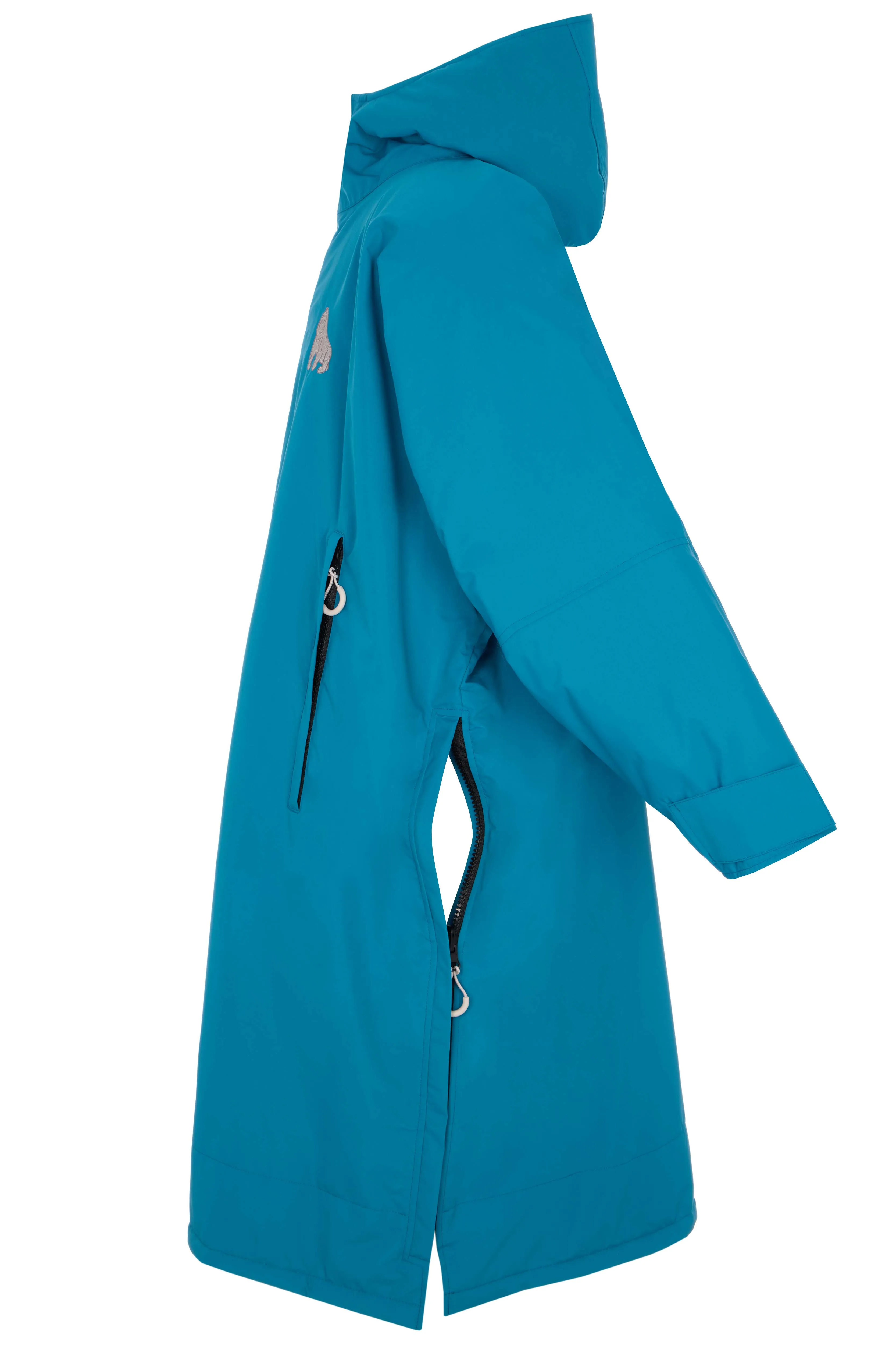 Full Zip ECO Recycled Waterproof Dry Changing Robe - Teal - Adult  (S, M, L & XL)