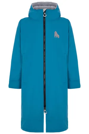 Full Zip ECO Recycled Waterproof Dry Changing Robe - Teal - Adult  (S, M, L & XL)