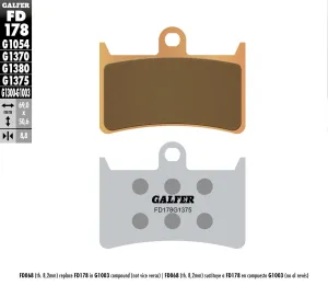GALFER FD178G1375 HH Sintered Brake Pads