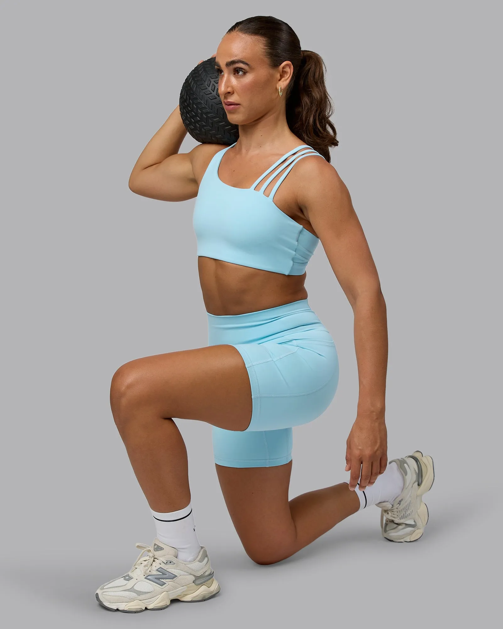 Galvanise Sports Bra - Crystal Blue