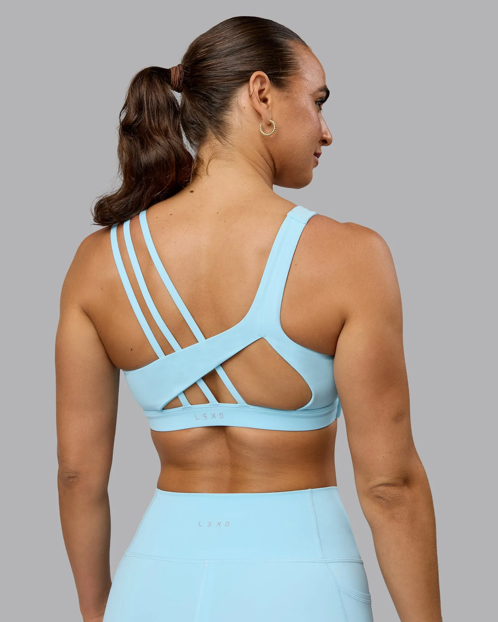 Galvanise Sports Bra - Crystal Blue