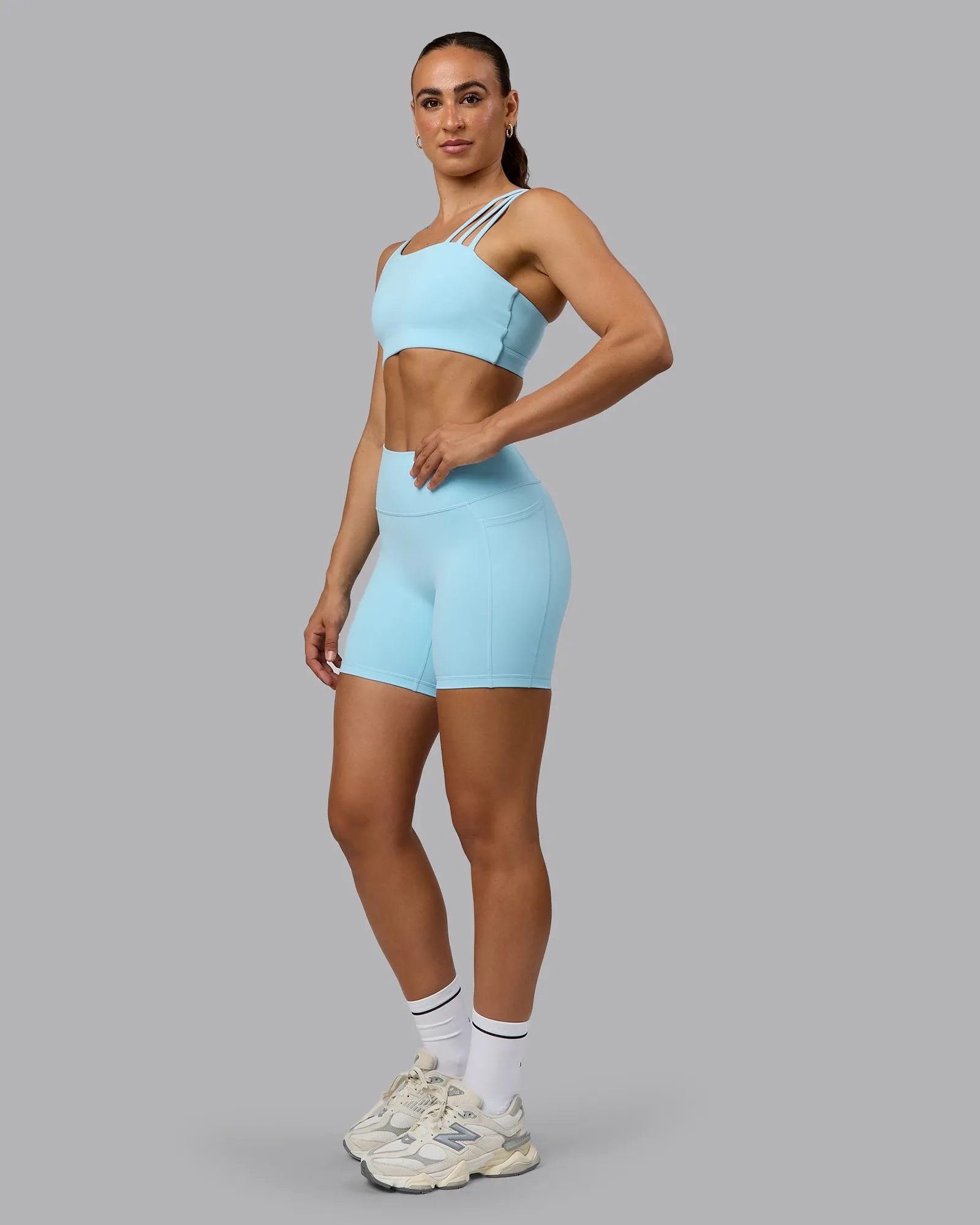 Galvanise Sports Bra - Crystal Blue
