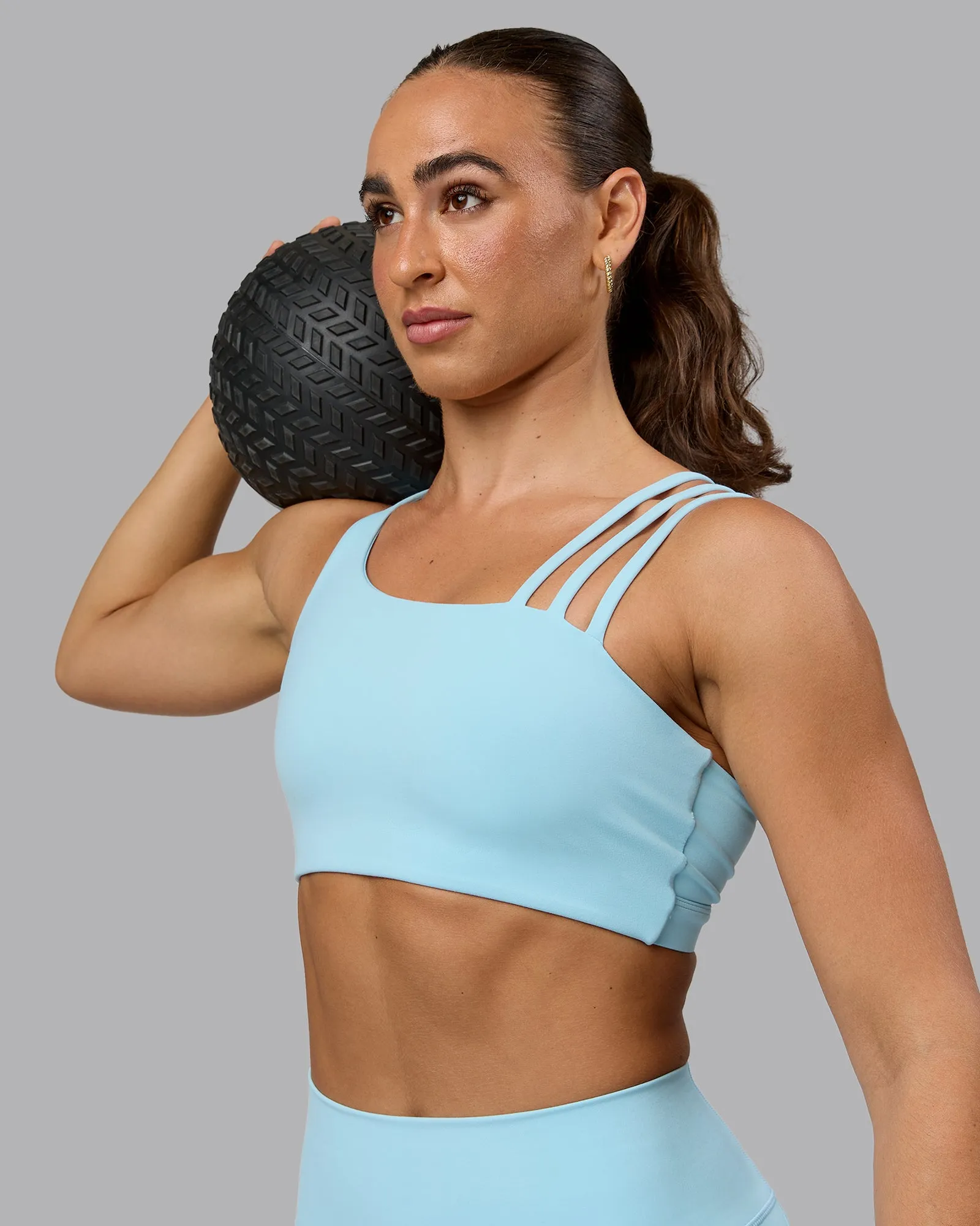 Galvanise Sports Bra - Crystal Blue