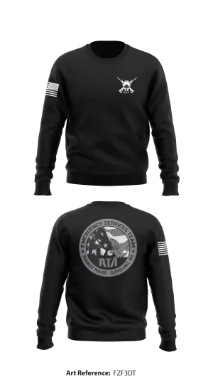 GCRTA Emergency Service Team (EST) Store 1 Core Men's Crewneck Performance Sweatshirt - FZf3DT