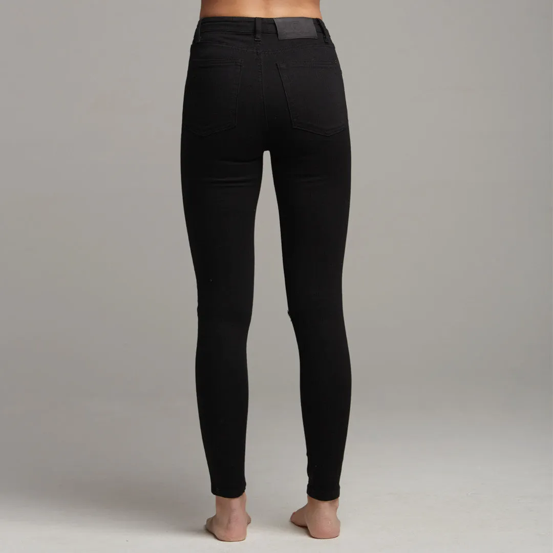 GIGI RIPPED BLACK JEANS - CT057