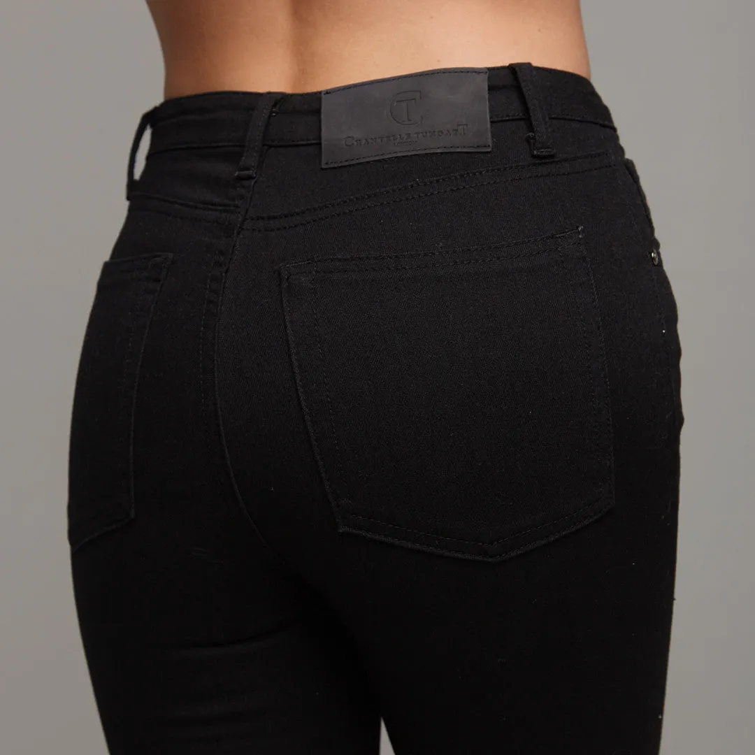 GIGI RIPPED BLACK JEANS - CT057