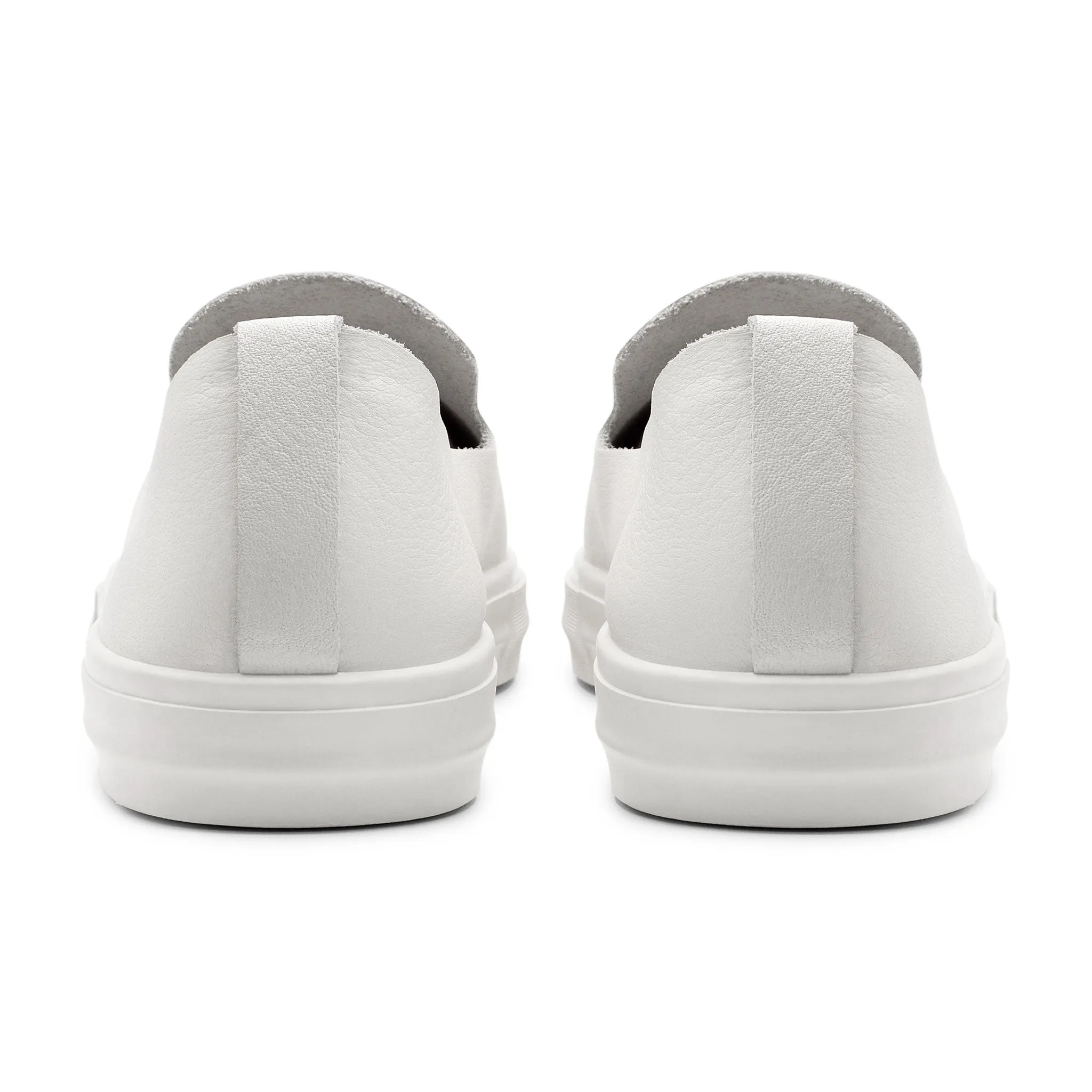 Glover / White Full-Grain Leather / White