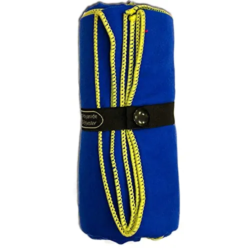 Grasshopr Microfiber Fast Drying Anti-Microbial Towel (Blue, XL, 24x48 Inches)