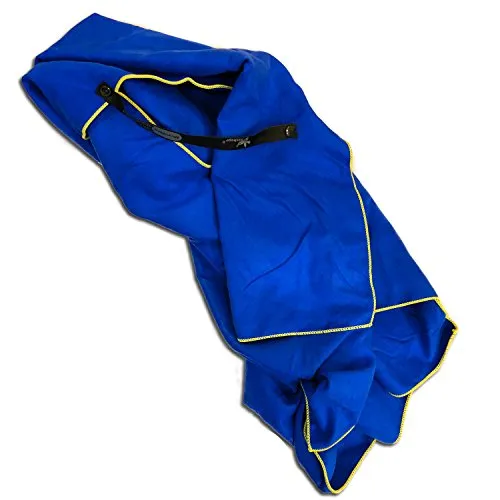 Grasshopr Microfiber Fast Drying Anti-Microbial Towel (Blue, XL, 24x48 Inches)