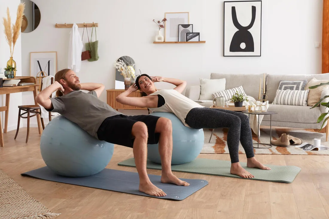 Gym Ball with Pump Included for Quick Inflation/Deflation Size 2/65 cm