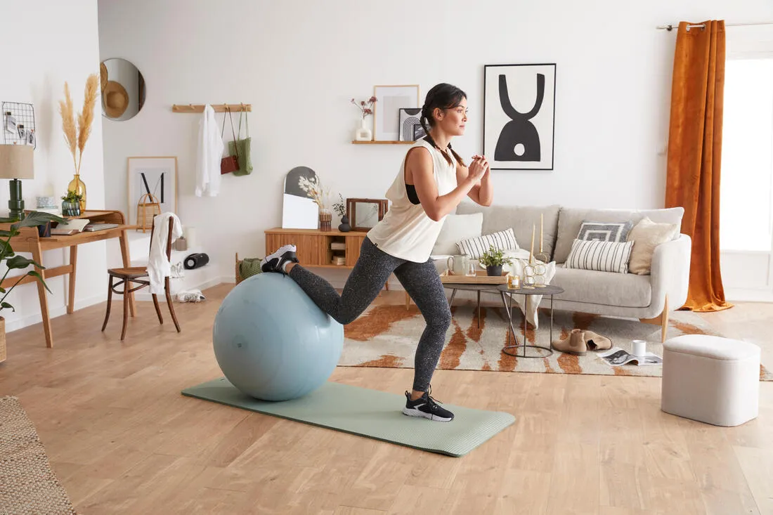 Gym Ball with Pump Included for Quick Inflation/Deflation Size 2/65 cm