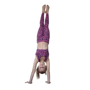 Halo Mini Me Leggings in Pink Leopard