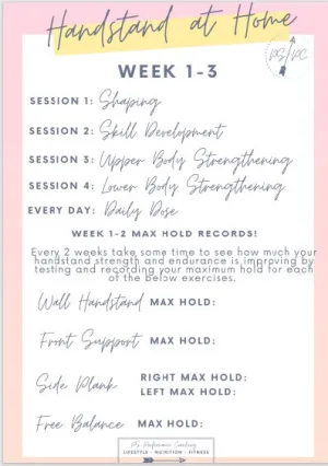 Handstands at Home Program - Beginner Part 1