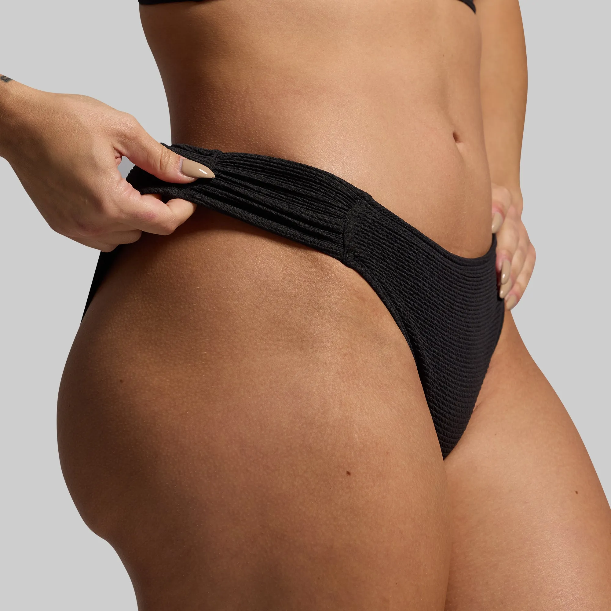 Harbor Crinkle Bikini Set (black)