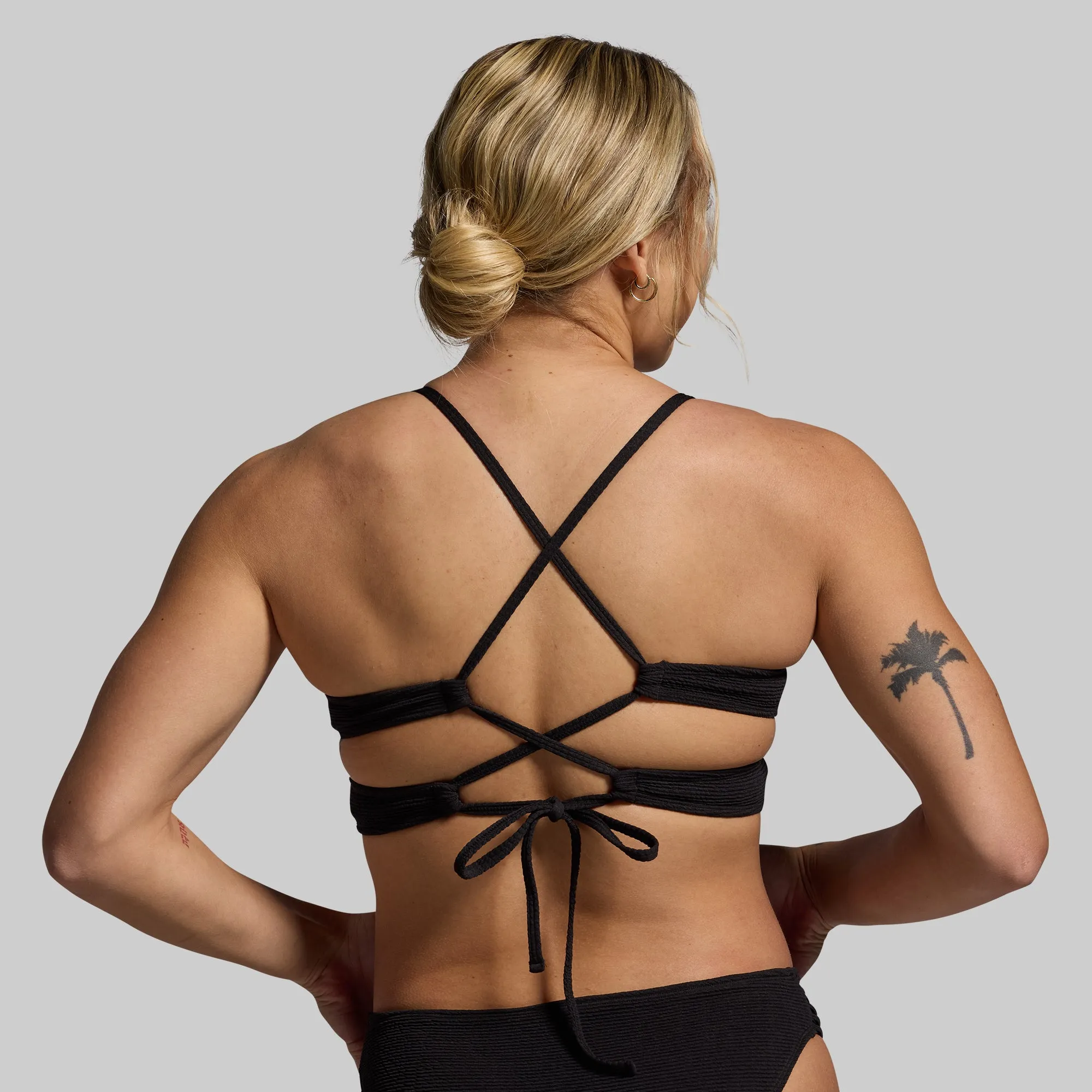 Harbor Crinkle Bikini Set (black)