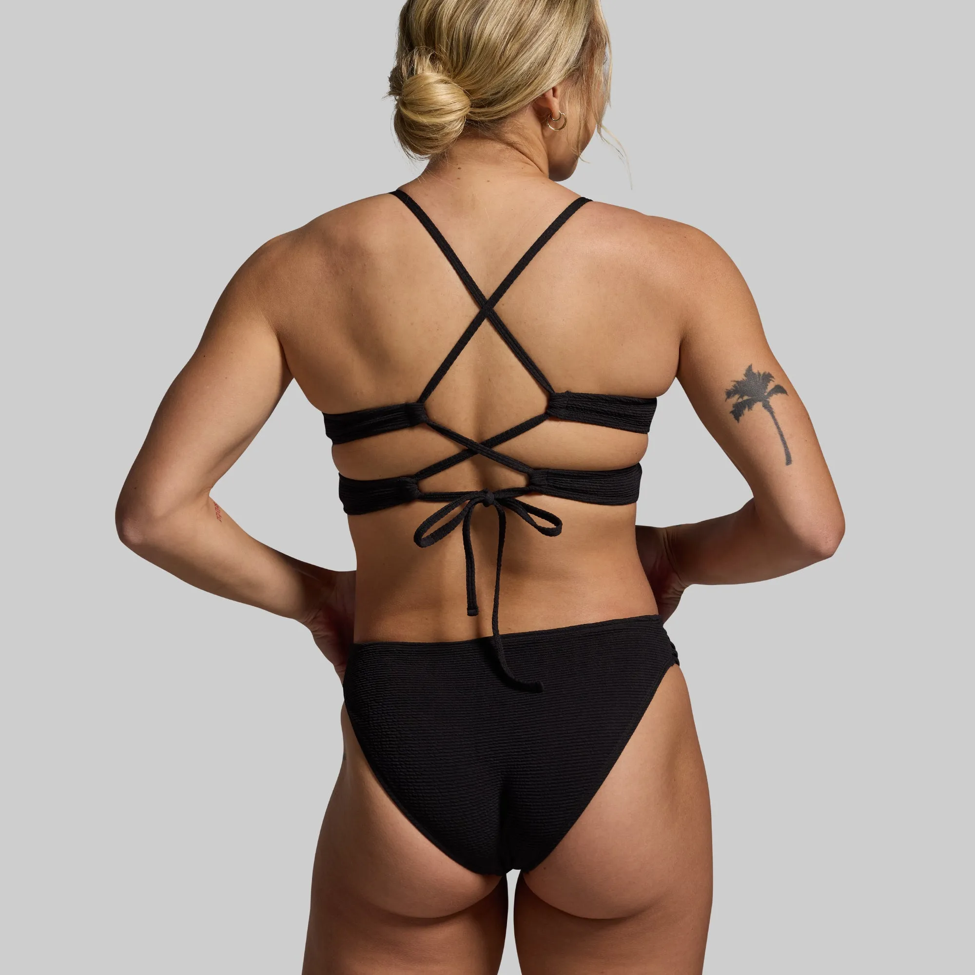 Harbor Crinkle Bikini Set (black)