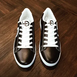 HEED NYC Women's Black & White Sneaker & Mini Duffle Bag Combo