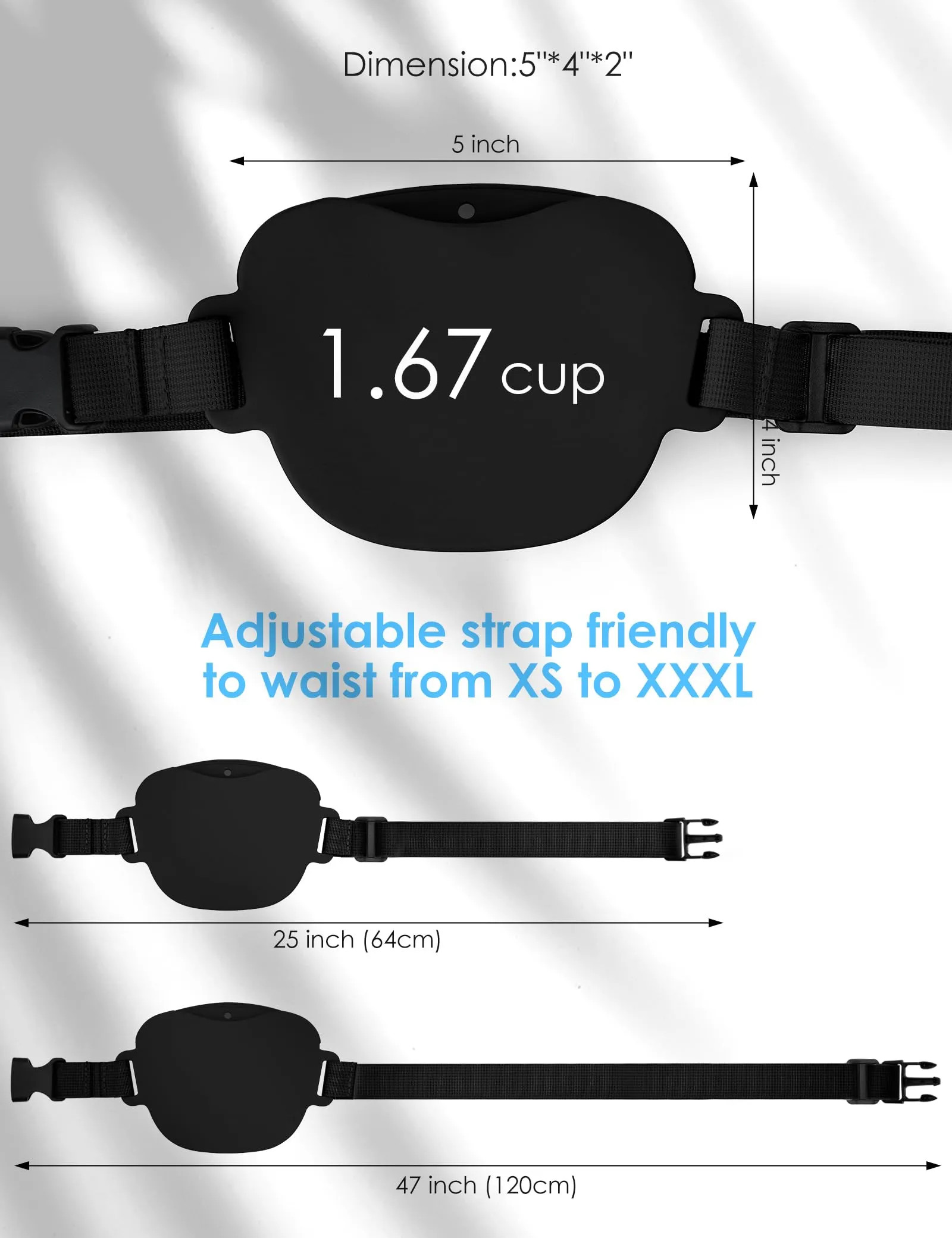 heouvo Magnetic Silicone Dog Treat Pouch with Training Clicker & Waist Belt for Pet Training Walking, Black