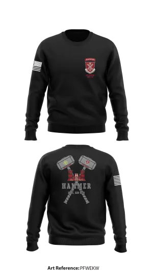 HHC, 52nd BEB, 2IBCT, 4ID Store 1 Core Men's Crewneck Performance Sweatshirt - pfweKw