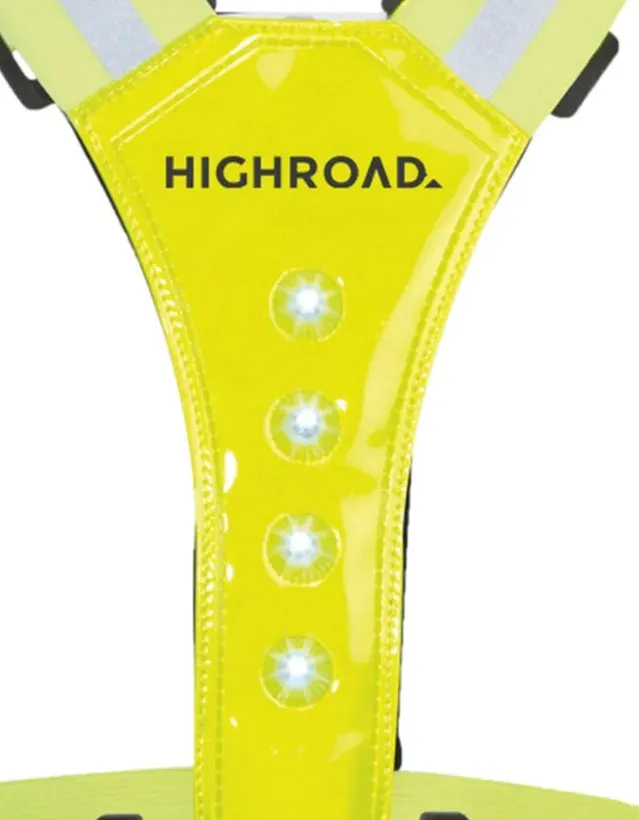 Highroad LED Sports Reflective Vest - Yellow