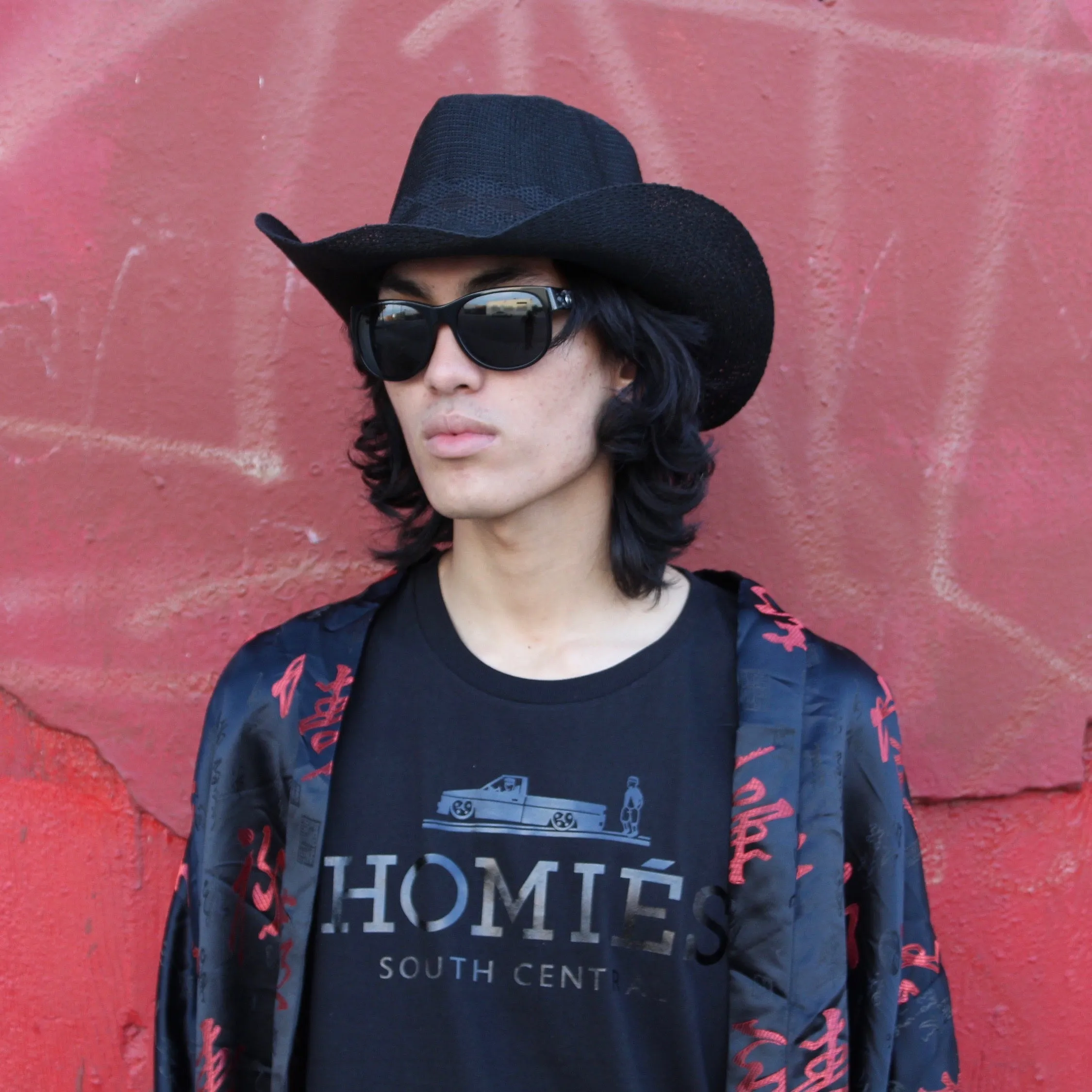 HOMIÉS BLACK FOIL MUSCLE TEE