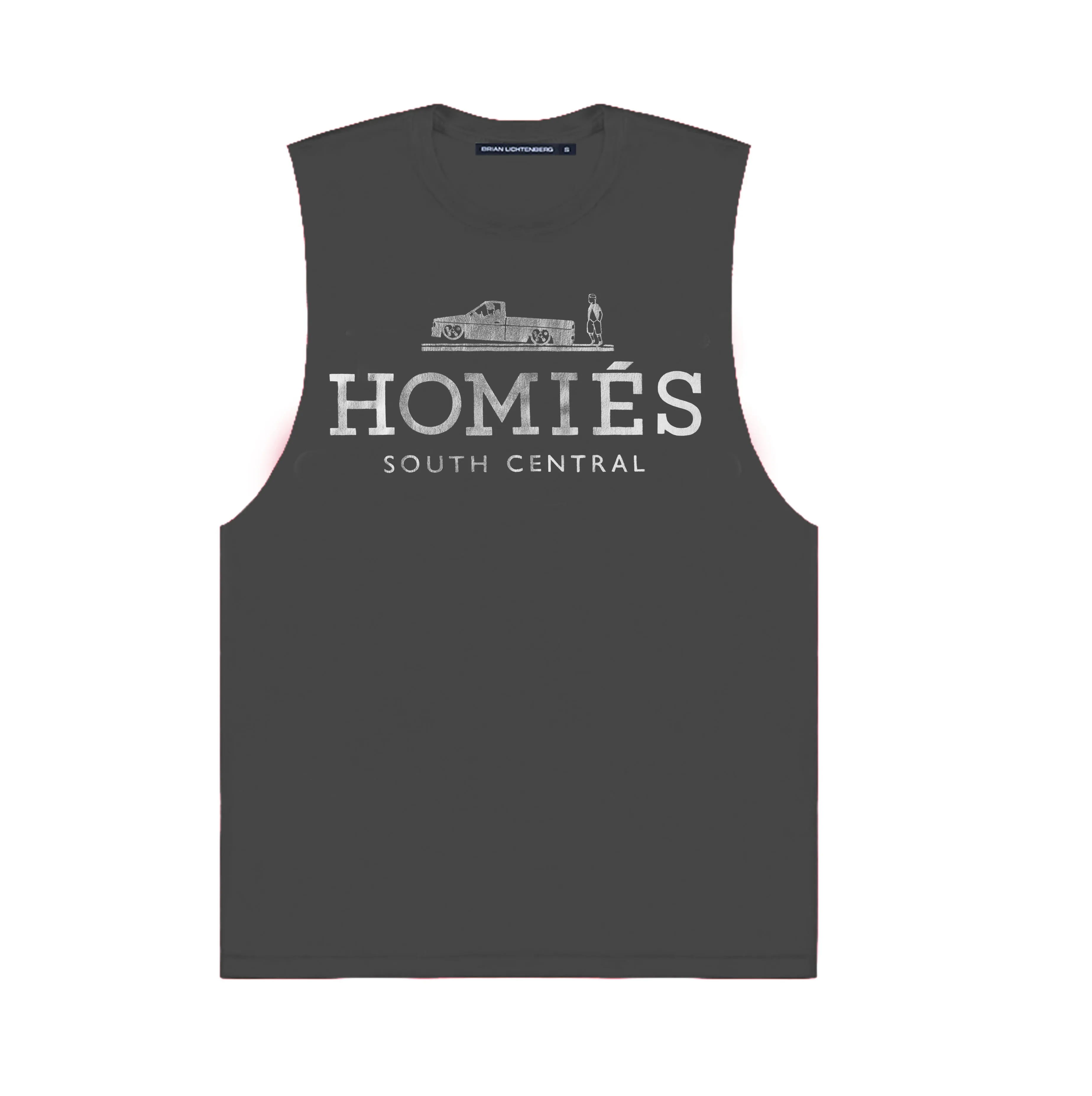 HOMIÉS SILVER FOIL MUSCLE TEE