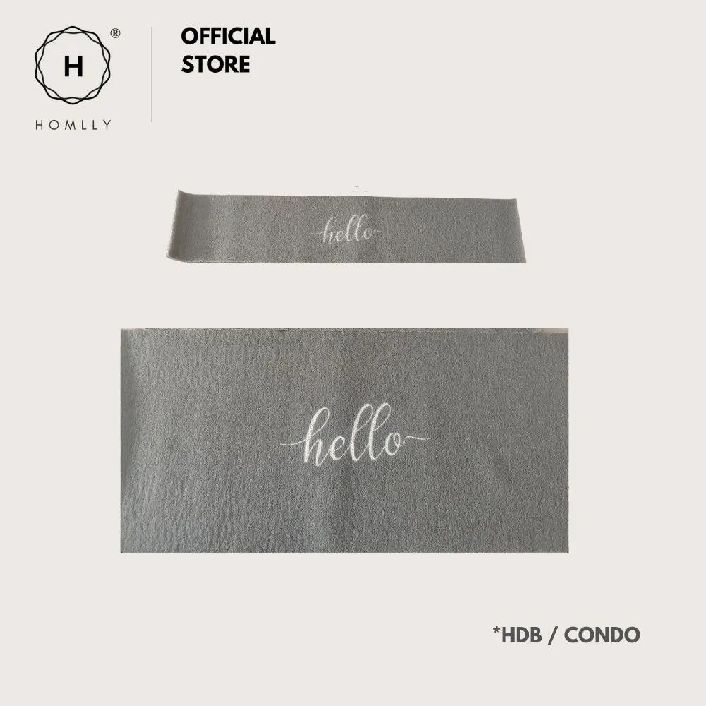 Homlly Hello BTO Condo Grip Door Mat