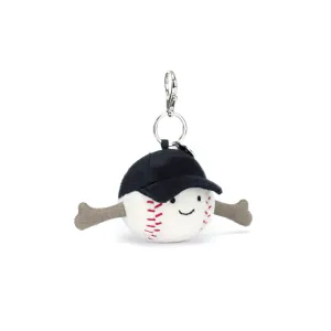 JellyCat Amuseables Sports Baseball Bag Charm