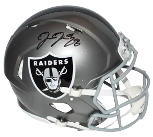 JOSH JACOBS SIGNED LAS VEGAS OAKLAND RAIDERS AUTHENTIC FLASH HELMET BECKETT