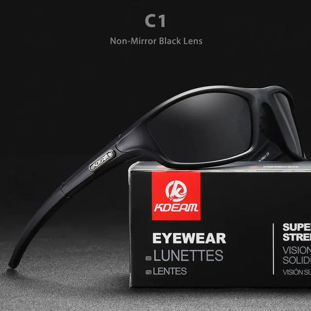 KDEAM Polarized Sports Sunglasses TR90