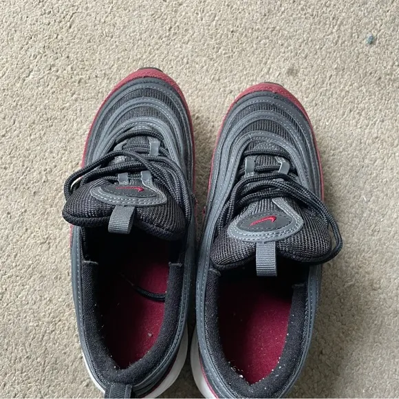 Kids Black and Red Sneakers