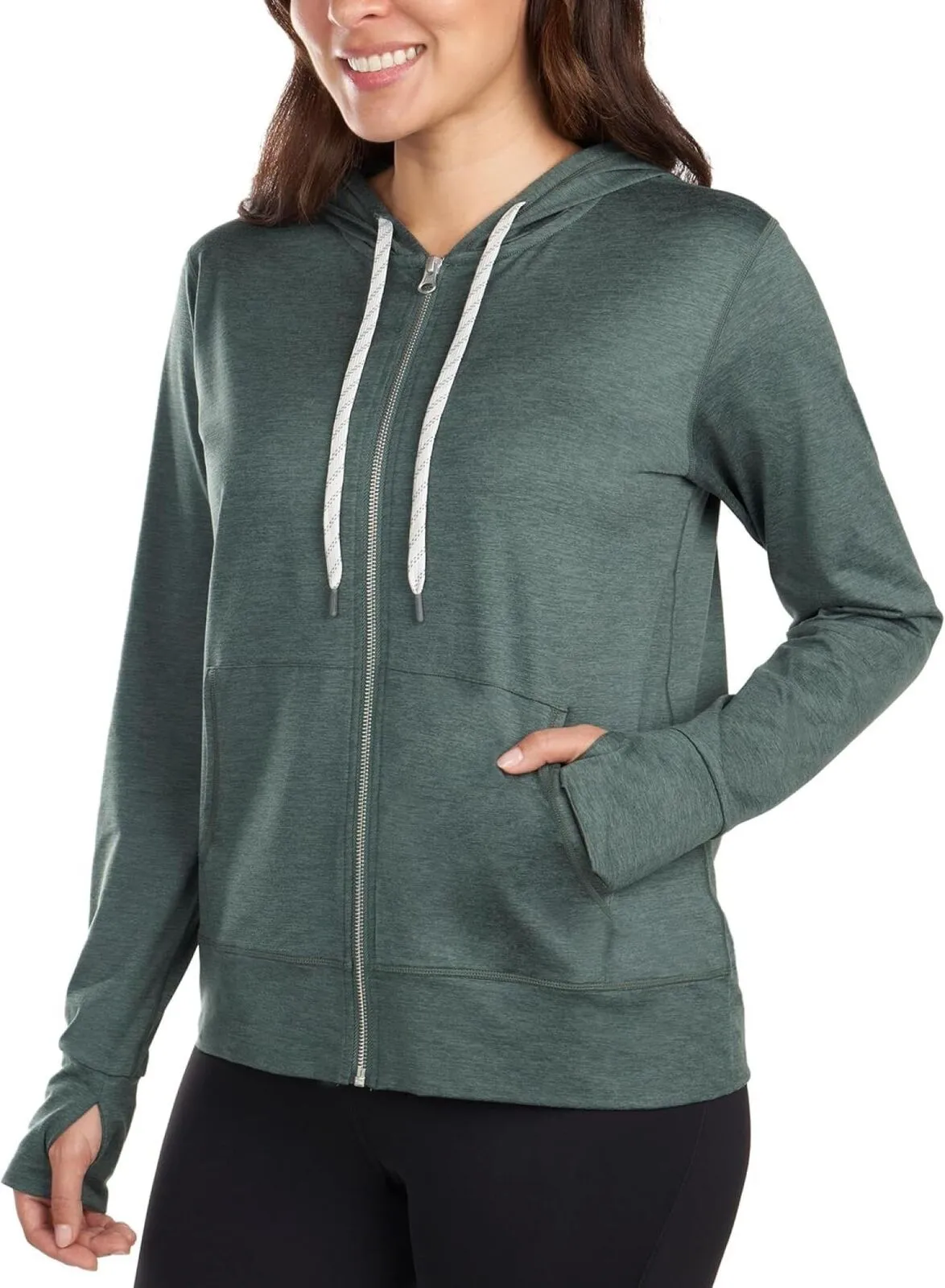 Kirkland Signature Women's Lightweight Full Zip Hooded Jacket 7771735
