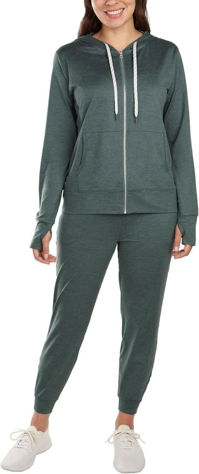 Kirkland Signature Women's Lightweight Full Zip Hooded Jacket 7771735