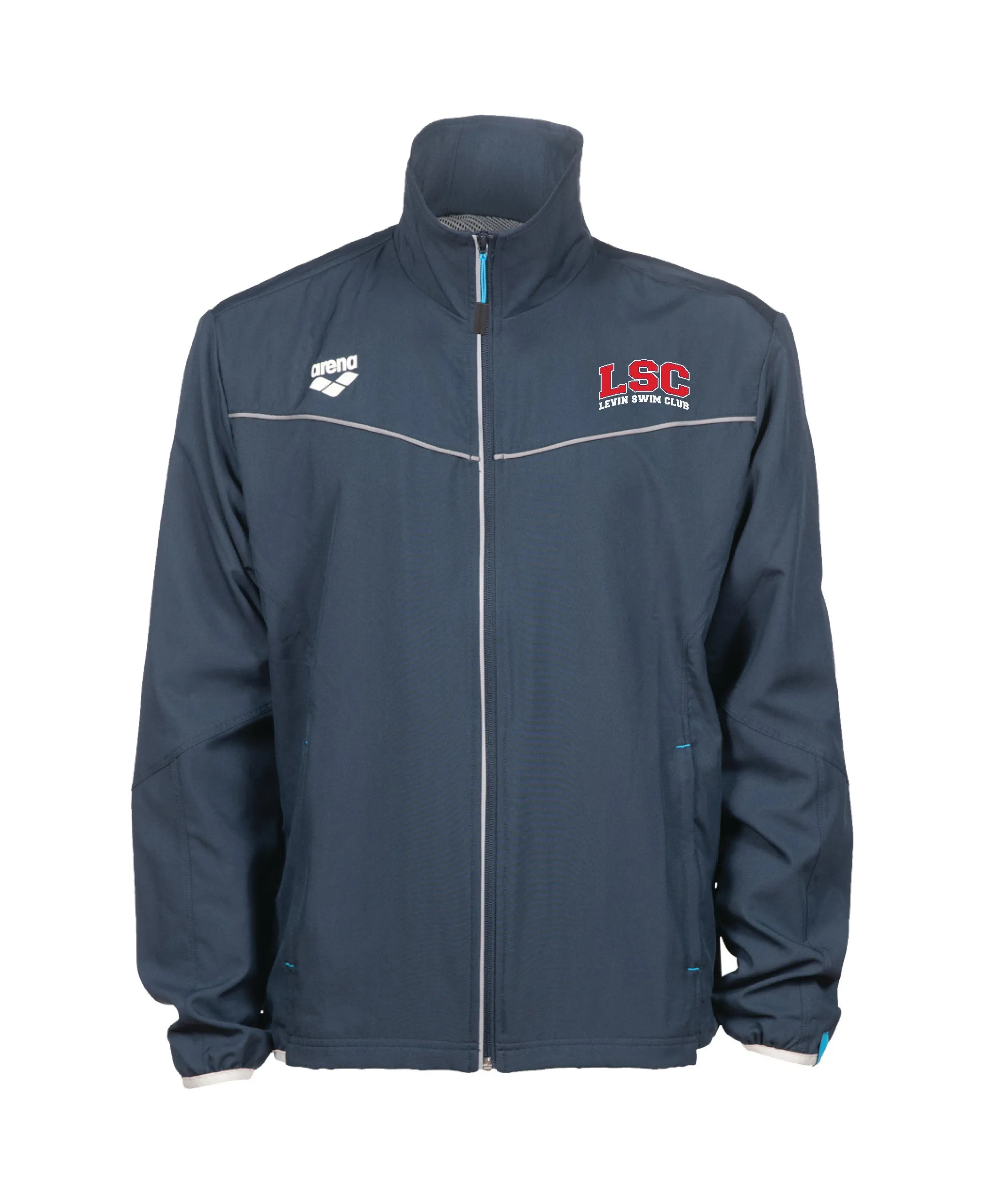 Levin Swimming Club Unisex Panel Jacket - Navy