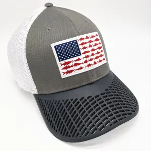 LIMITED EDITION: Columbia PFG Fitted Flag Hat, Grey Brim