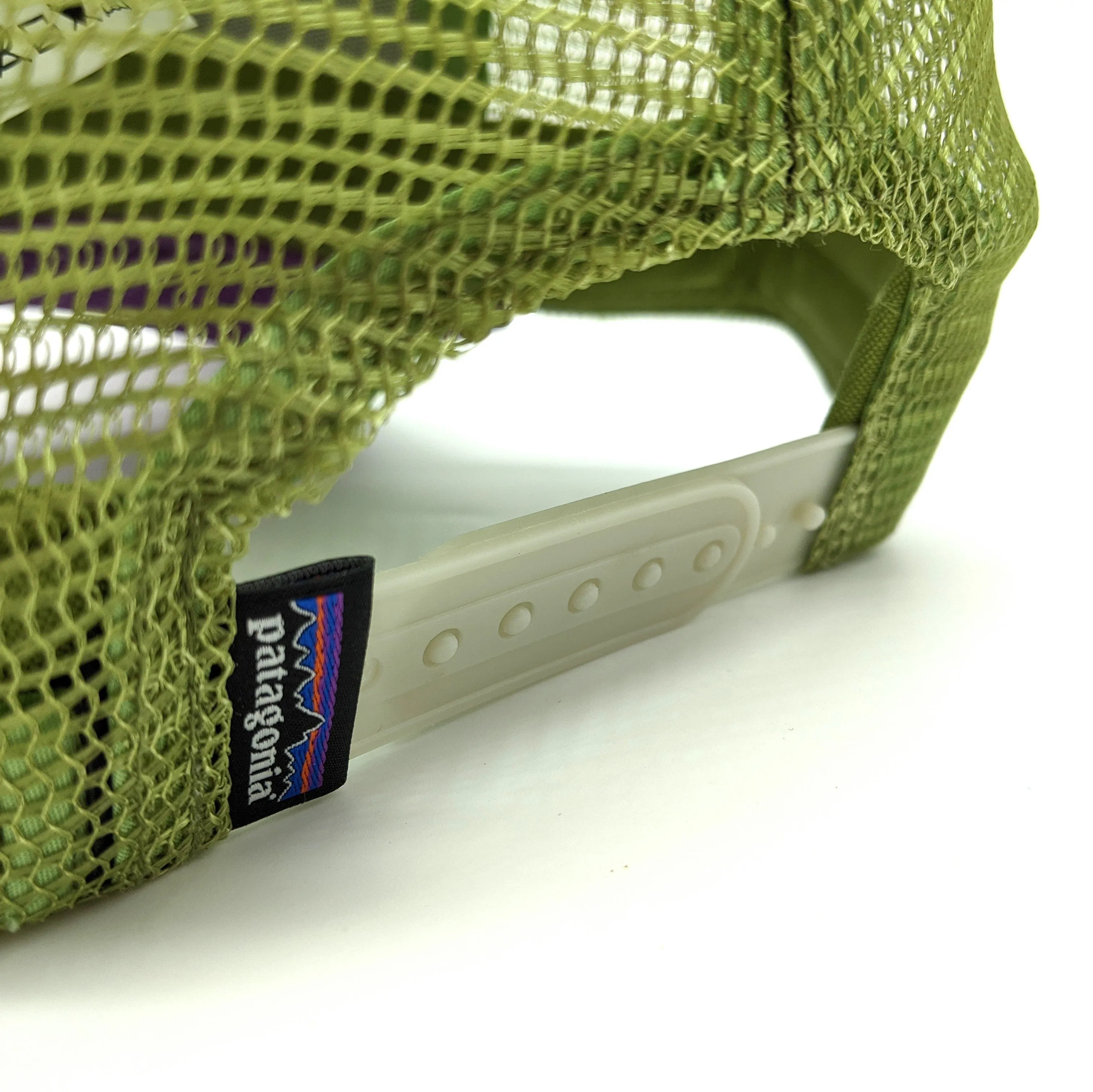 LIMITED EDITION: Patagonia Purple Brim 'Live Simply' Trucker Hat