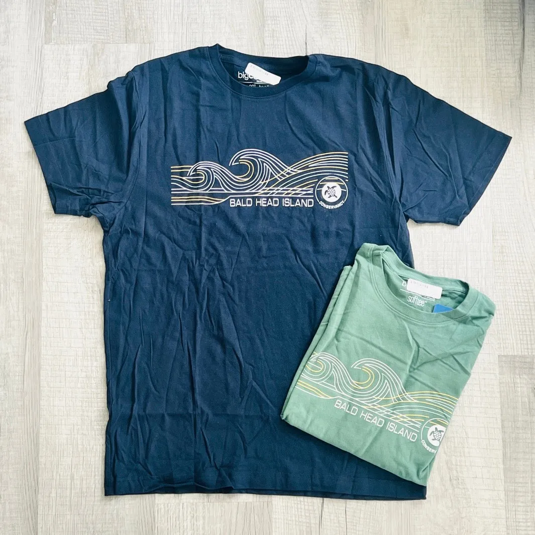Linear Waves Soft Cotton T-Shirt