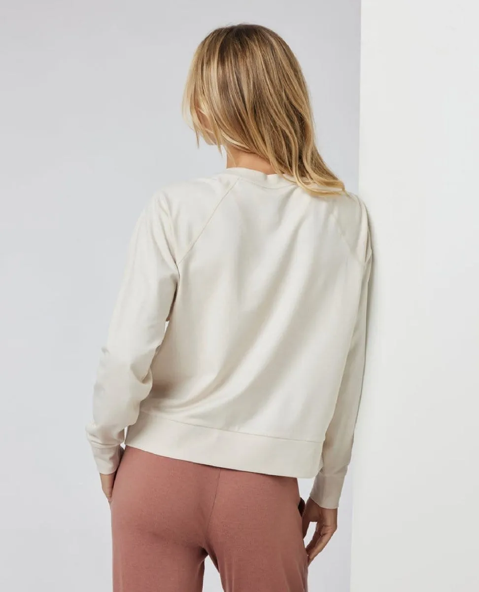 Long Sleeve Halo Crew Milkweed