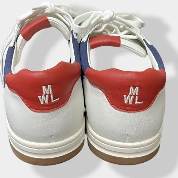 MADEWELL Court Sneakers in Leather, New Without Box