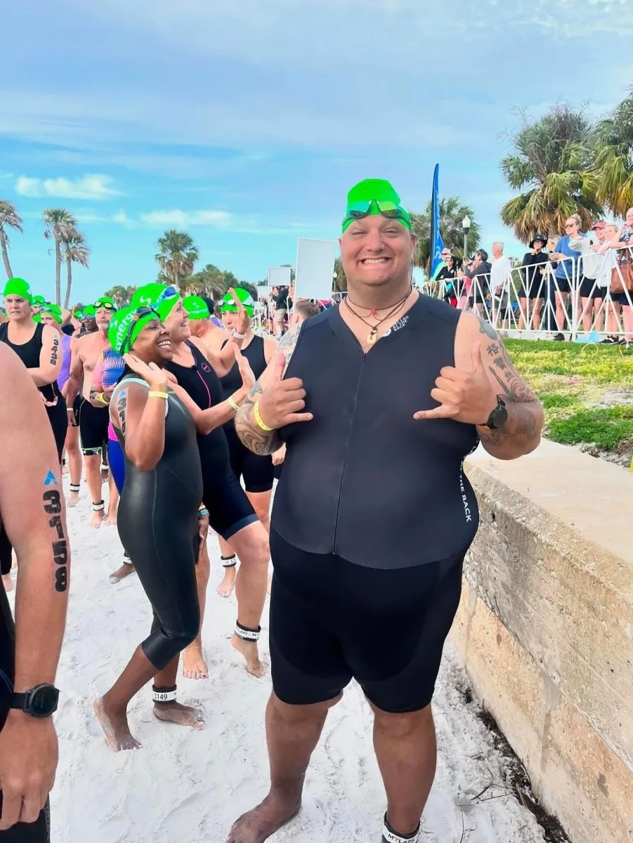 Mens Black Triathlon Suit