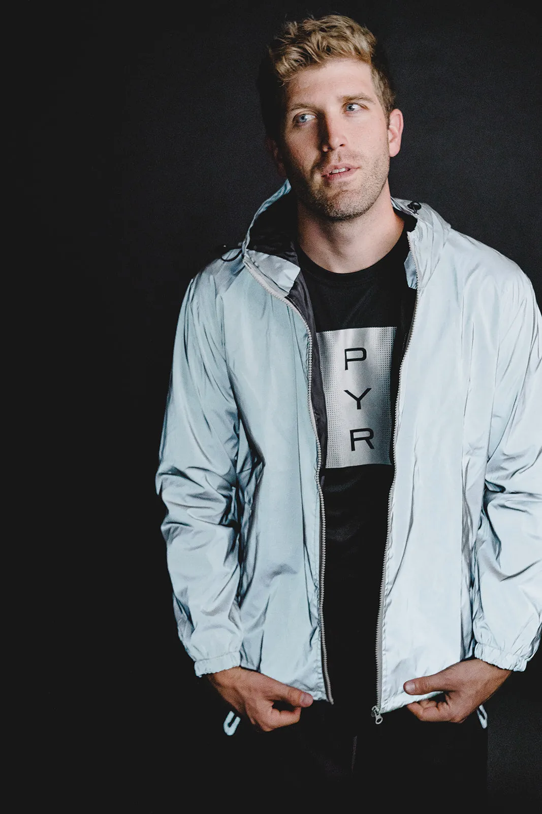MEN'S FULLY REFLECTIVE LIGHTWEIGHT RUNNING JACKET