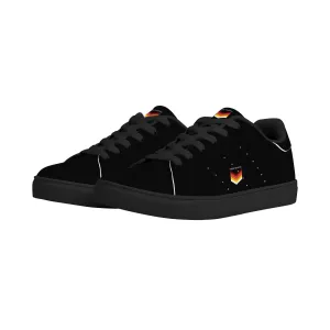 Mens Rubber Low Top Leather Sneakers