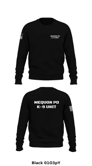 Mequon PD K-9 Store 1 Core Men's Crewneck Performance Sweatshirt - 01O3pY