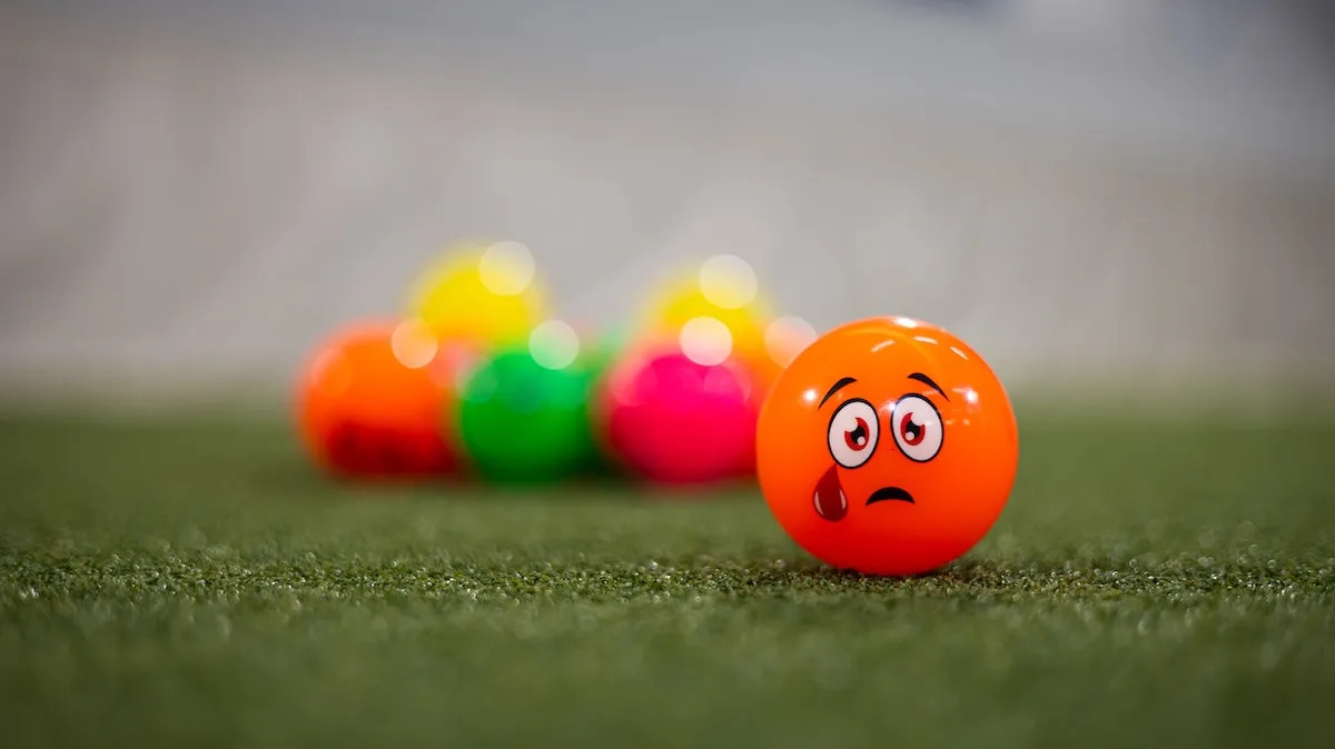 Mercian Soft Emoji Ball Orange Sad