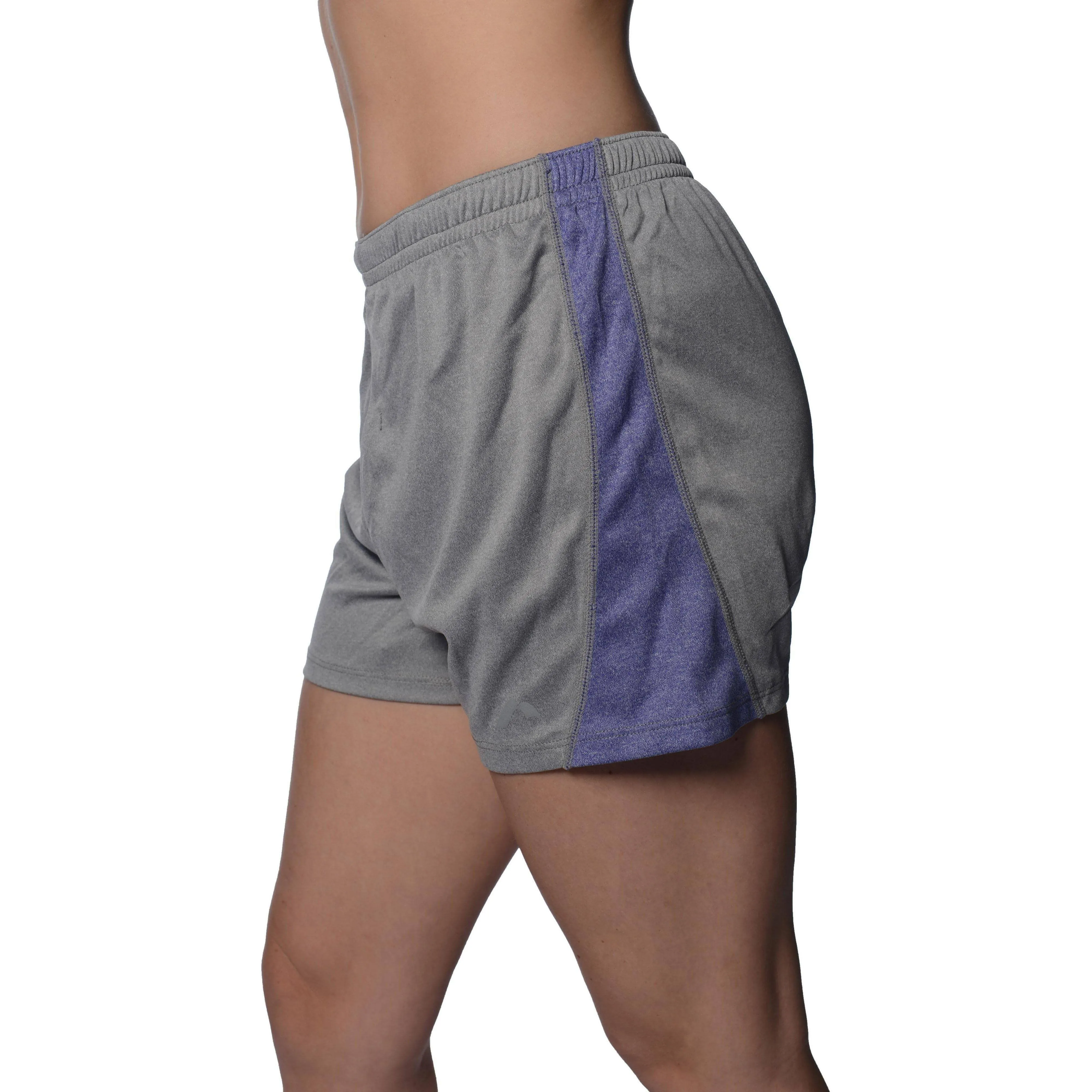 More Mile Jersey Womens Training Shorts - Grey