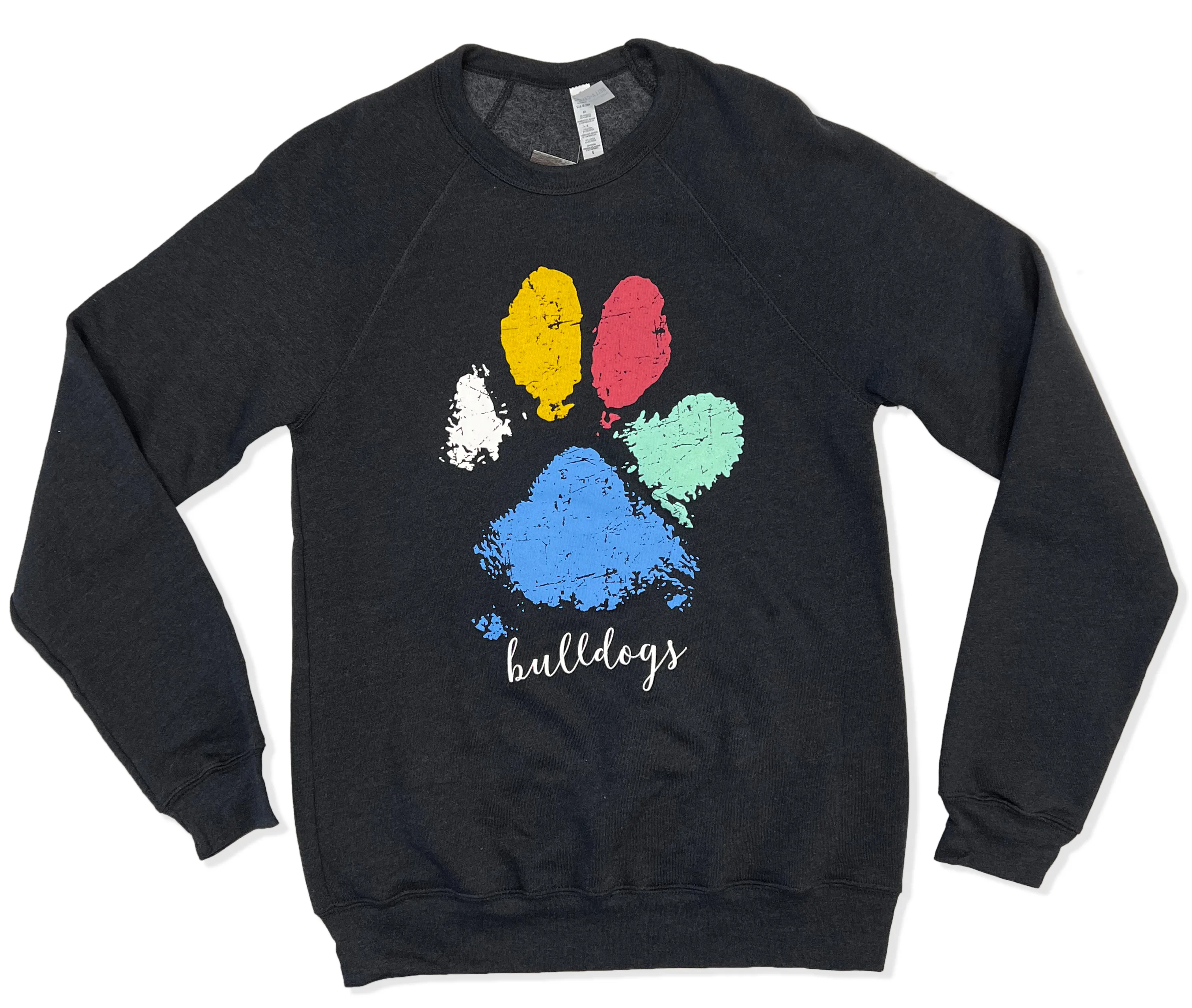 Multi-Colored Paw Print Sweatshirt