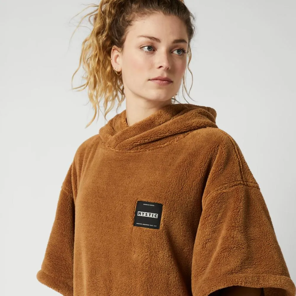 MYSTIC TEDDY PONCHO SLATE BROWN