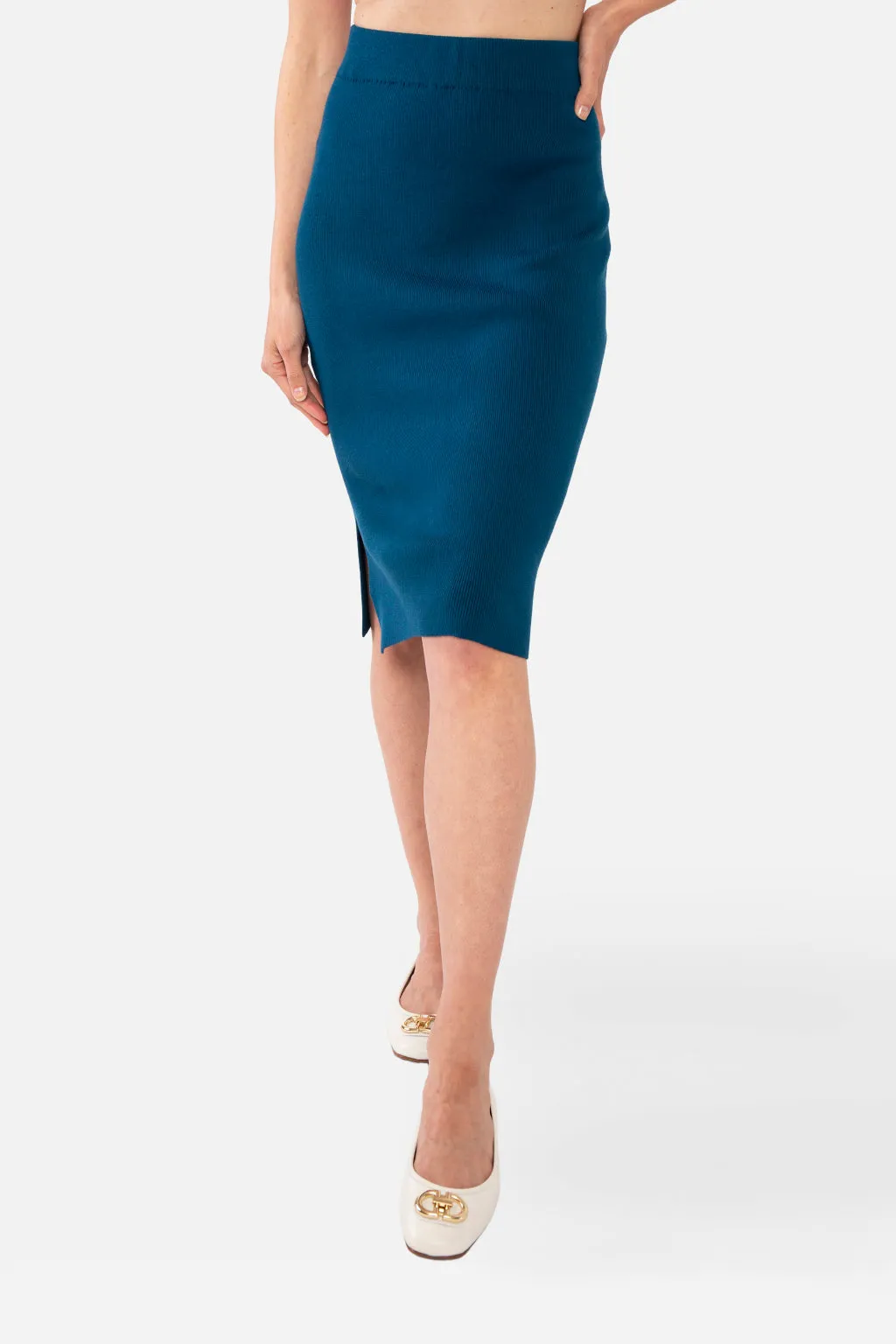 NATALIYA PENCIL SKIRT - LODEN GREEN
